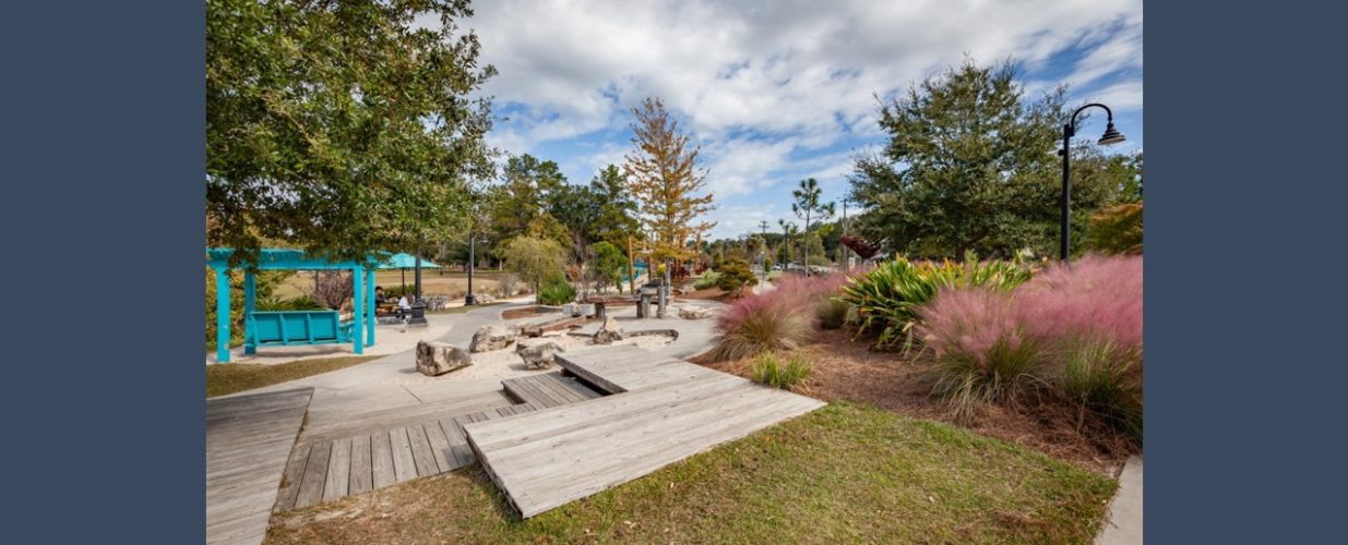 Walking trail at Cascades Park and Trail in Tallahassee, FL