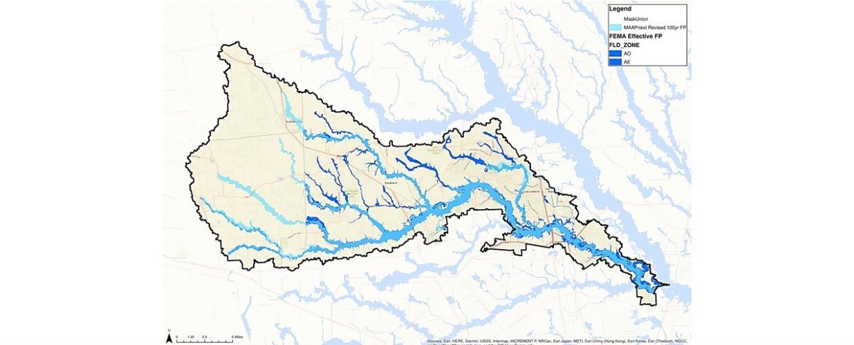 Harris County flood zone map for project